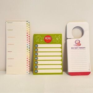 Day Of The Week List Pad/ Weekly Menu Planner/ Do Not Forget Door Hanger Pad